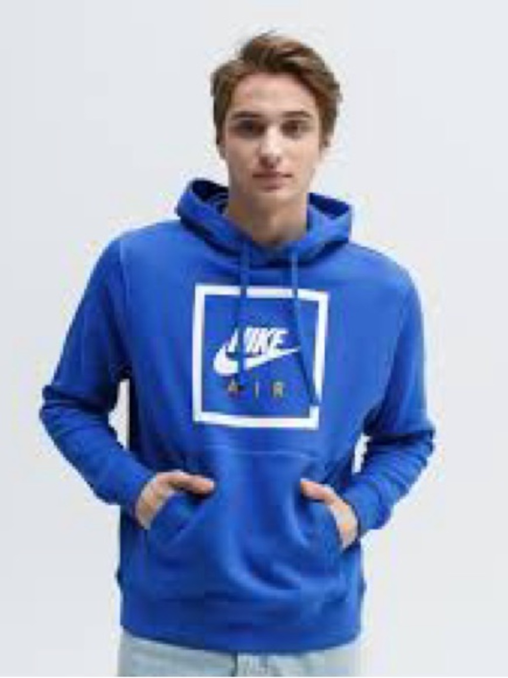 Nike Air Royal Blue Nike PO HOODIE NIKE AIR 5 Hoodie Men's Large Logo Pockets